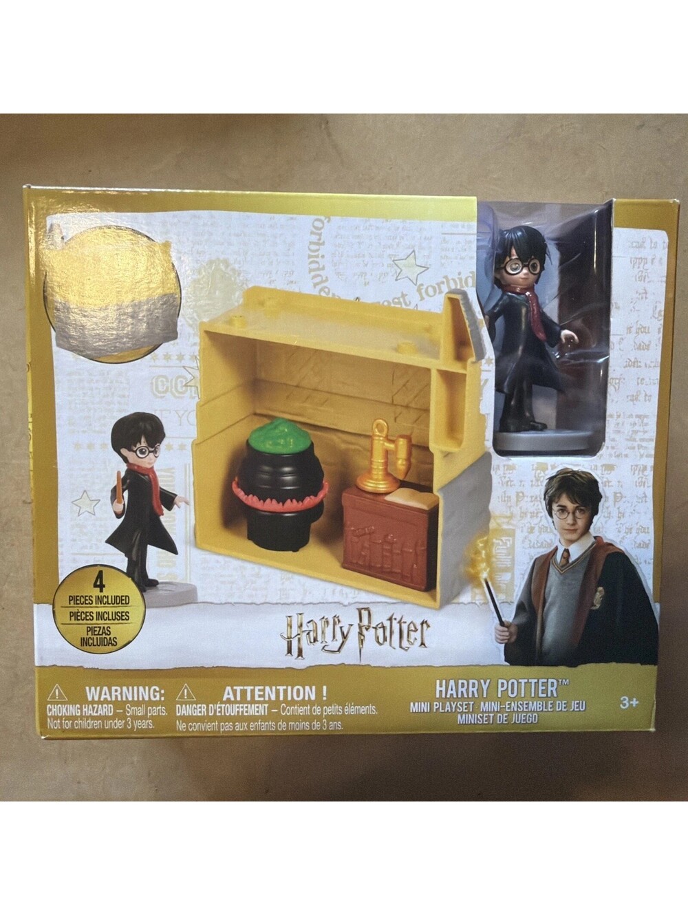 Wizarding World Harry Potter & Hermione Granger Mini Playset Figures New In Box